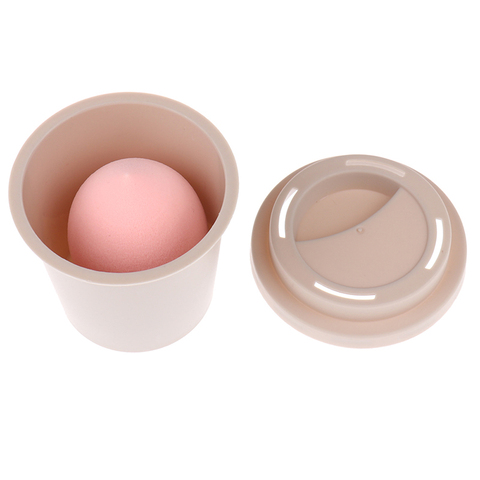 1 Pc Hot Empty Coffee Cup Sponge Stand Storage Case Makeup Puff Holder Empty Cosmetic Dry Box Makeup Accessories ► Photo 1/6
