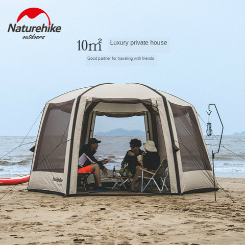 Naturehike 2022 New Cloud Nest Hexagonal Inflatable Tent Inflatable Pergola Rainproof Sunscreen Camping Tent PK Fallstreak Hole ► Photo 1/6