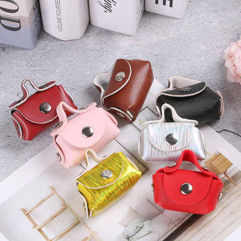 1PC Mini Bag for Doll Fashion PU Leather Shopping Handbag Purse Clutch Bag Baby Girls Gift Toys Dolls Accessories 2022 New ► Photo 1/6