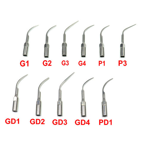5Pcs Dental Ultrasonic Scaler Tips G1 G2 G3 G4 P1 P3 GD1 GD2 GD3 GD4 PD1 for EMS Woodpecker DTE Satelec  Dental  Instruments ► Photo 1/6