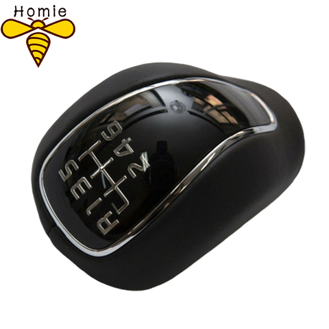 43711A2300D3B New Black Leather Manual Stick Gear Shift Knob Lever Shifter 6 Speed For Creta IX25 Kia Forte Cerato K3 2012-2016 ► Photo 1/5