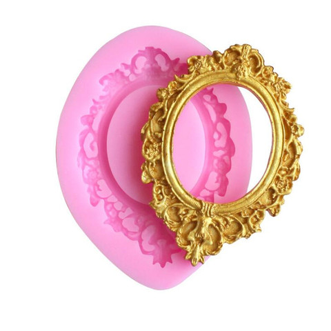 Crown Relief Frame Silicone Mold Fondant Mould Cake Decorating Tools Chocolate Gumpaste Molds Baking Pastry Tool ► Photo 1/6