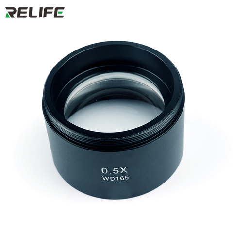 RELIFE 0.5X 0.7X Trinocular Stereo Microscope Auxiliary Lens Objective Glass Lens for Microscope Parts accessory Barlow Lens ► Photo 1/6