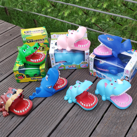 Large Crocodile Shark Dog Mouth Dentist Bite Finger Game Novelty Jokes Toys For Children Kids Family Funny Trick Play Game Gift ► Photo 1/6