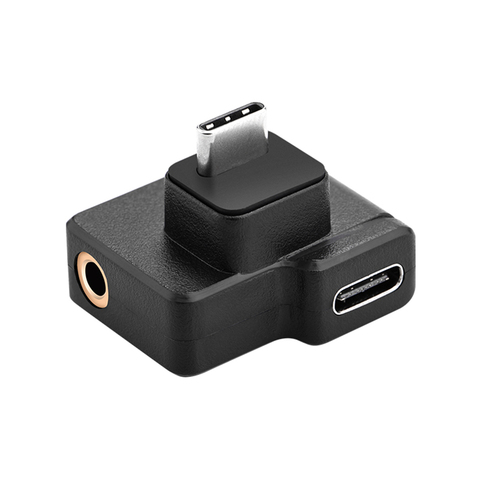 USB-C Audio Adapter for DJI OSMO ACTION Camera Type C Male to Female 3.5mm AUX Microphone Jack Converter ► Photo 1/6