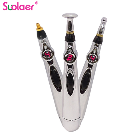 Dropshipping Electronic Acupuncture Massage Pen Smart Pulse Meridian Energy Pen Pain Relief for Back Neck Face Beauty Roller ► Photo 1/6