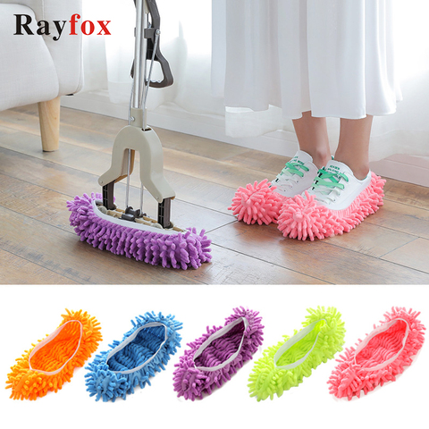 Kitchen Accessories Dust Cleaner Mop Slippers Lazy Shoes Cover Reusable Microfiber Foot Socks Floor Cleaning Tool Home Gadgets ► Photo 1/6