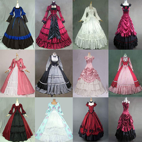 Queen Marie Antoinette Rococo Ball Gown, Gothic Victorian Dress