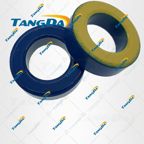 TANGDA Iron powder cores T130-17 OD*ID*HT 33*19.8*11 mm 4nH/N2 4ue Iron dust core Ferrite Toroid Core toroidal blue yellow T ► Photo 1/1