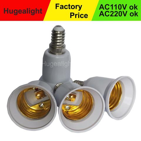 3pcs/lot Converter E14 TO E27 Adapter Plastic Converter Adapter Conversion Socket Fireproof Socket Lamp Holder Socket Light Bulb ► Photo 1/6