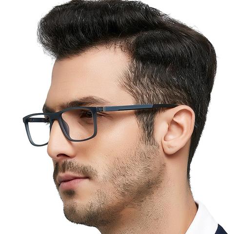 MARE AZZURO Reading Glasses Men TR90 Anti Blue Light Classic Black Frame Ultra-light Presbyopia Eyeglasses +1.0 +1.5 +2.0 To+6.0 ► Photo 1/6