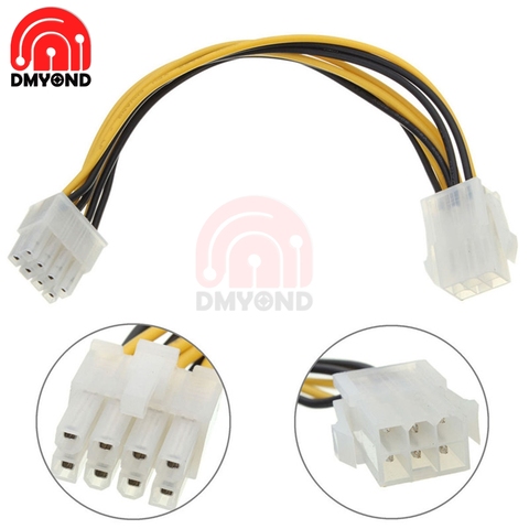 6pin to 8pin 6p 8p 6 Pin to 8 Pin PCI Express Power Supply Cable for GPU Video Card PCIE PCI-E ► Photo 1/6