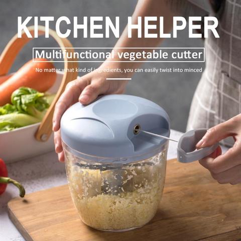 Hand Chopper Manual Rope Food Processor Silcer Shredder Salad Maker Garlic Press  Onion Slicer Cutter Kitchen Cooking Machine - Price history & Review, AliExpress Seller - The LOL-Family Store