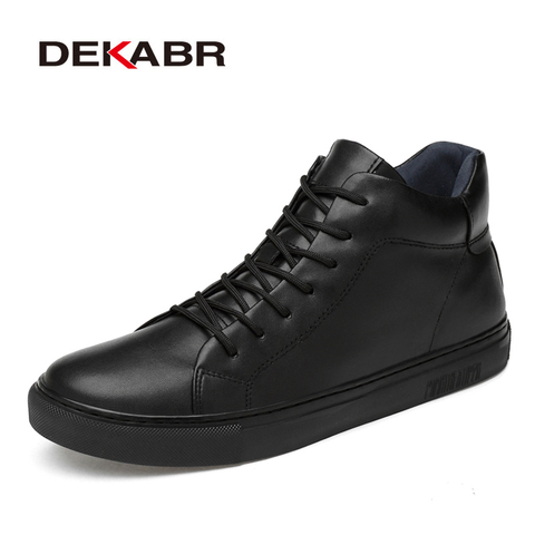 DEKABR 2022 Hot Sale New Arrival Handmade Fashion Men Boots Classic Black Winter Autumn Boots Genuine Leather Warm Ankle Boots ► Photo 1/6