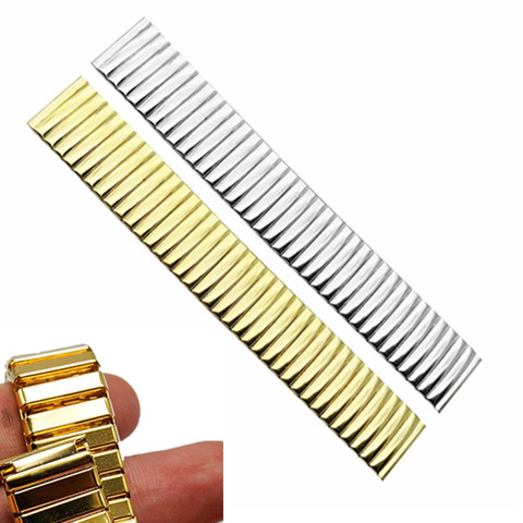 12/14/16/18/20 Mm Watch Accessories Stainless Steel Elastic Strap Stretch Spring  Flex Radial Elastic Strap Retractable Strap ► Photo 1/5