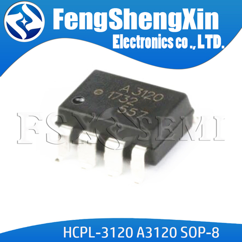 10pcs/lot A3120 HCPL3120 HCPL-3120 A3120V SOP-8 HCPL 3120 photoelectric coupler ► Photo 1/1