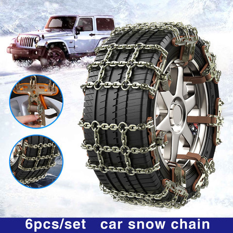 Manganese Steel Tire Wheels Snow Chains Snow Tire Anti-skid Chains Wheel Tyre Cable Belt Winter Outdoor Emergency Chain ► Photo 1/1