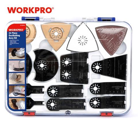 WORKPRO 24PC Power Saw Blades Oscillatiing Tool Accessories for Electric Saw Power Tool Accessories ► Photo 1/6