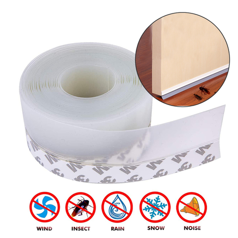 5M Door Bottom Seal Strip Weather Window Rubber Seal Weatherstrip Windproof Dust Self Adhesive Door Windshield Sealing Tape ► Photo 1/1