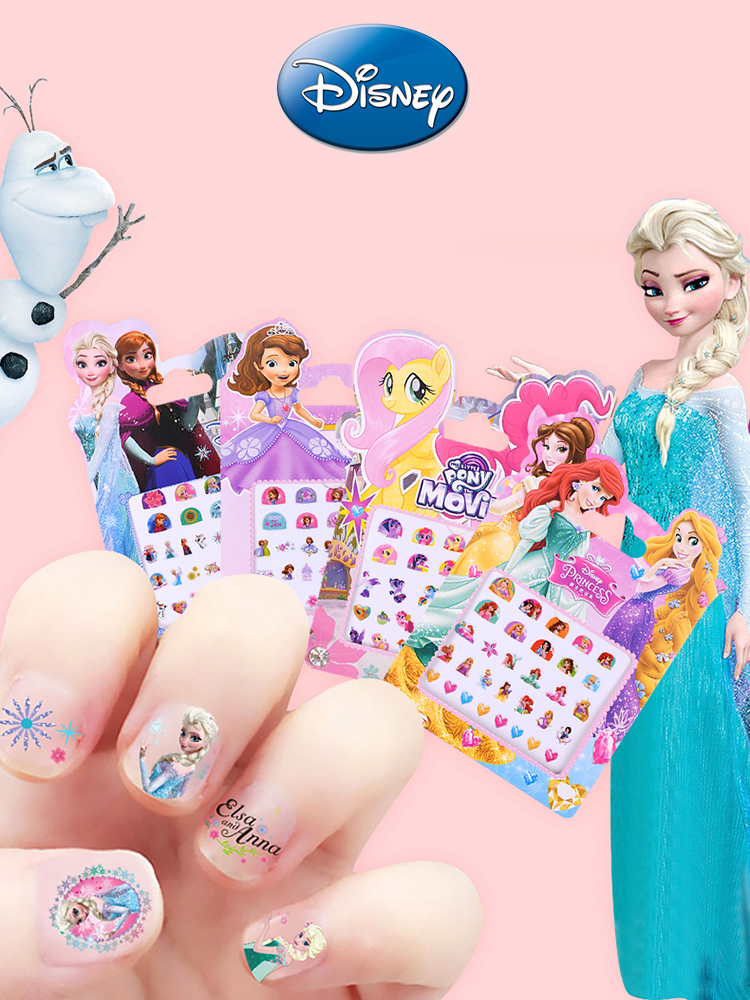5 pcs Disney Frozen 2 Elsa Anna Sofia Princess Minnie Makeup Toy Nail  Stickers Toy Girl Pony Sticker Toys For Kids Brithday Gift - Price history  & Review