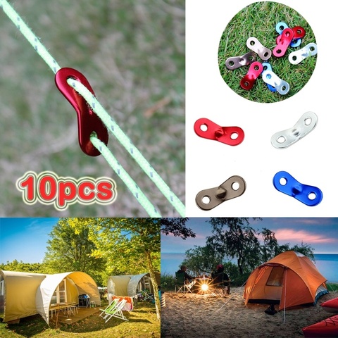 10pcs Camping Accessories Tent Fasteners Wire Tighter Tensioner Rope Wind Stopper Buckle Seil Schnalle ► Photo 1/6