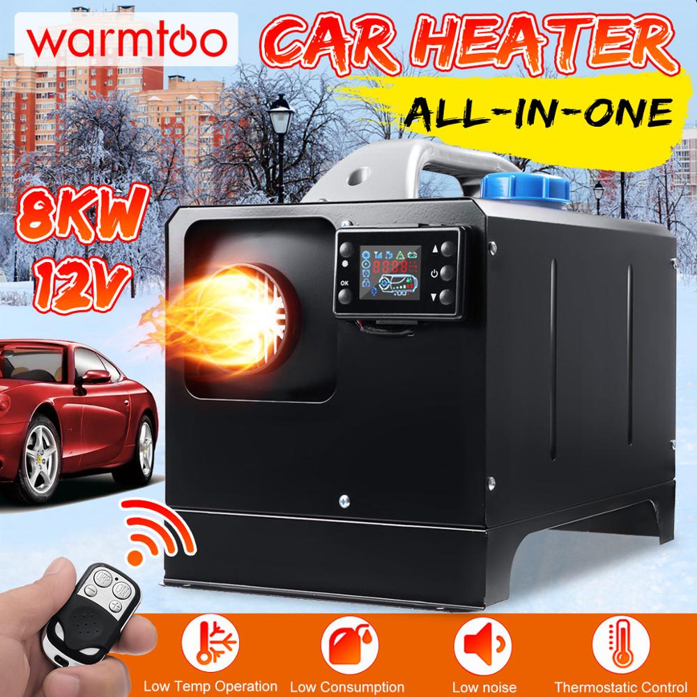 All In One 8000W Mini Diesel Air Heater 8KW 12V One Hole Car Heater For Trucks Motor-Homes LCD /Button Remote New Arrival 2022 ► Photo 1/5