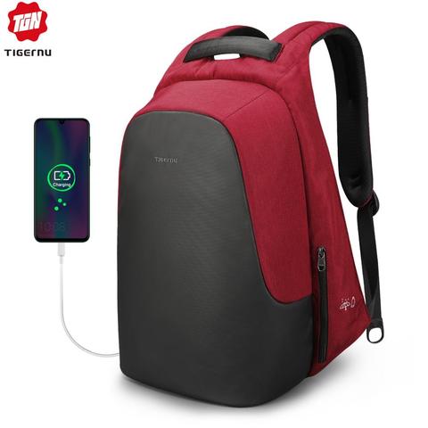Tigernu Fashion Women Casual Backpack Anti Theft 15.6 inch Laptop Waterproof Men USB Charging Travel High Quality Backpacks Bags ► Photo 1/6