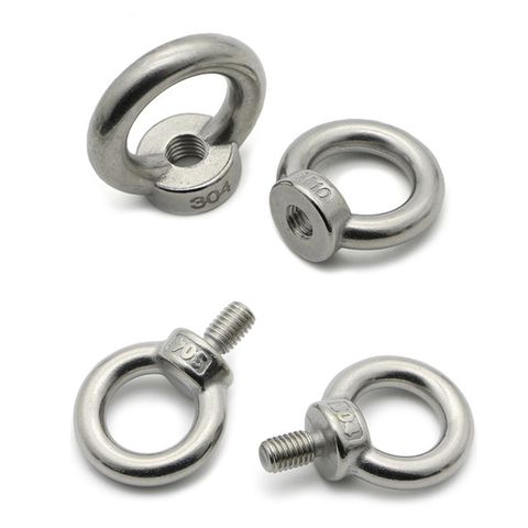 Lifting eye nuts/screw Ring eyebolt Ring hooking nut screws M3 M4 M5 M6 M8 M10 M12 304 Stainless steel ► Photo 1/6