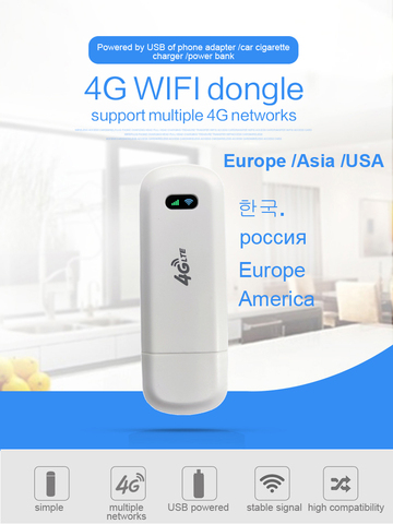 150Mbps 4G Wifi Router Wireless Modem 4g Wifi Sim Card LTE Unlock USB  Routers Mobile Hotspot Pocket Network Adapter Dongle