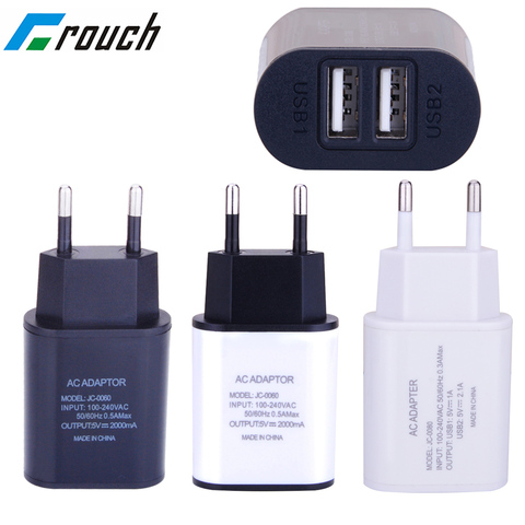 2 USB Charger 5V 2A EU Plug adapter Wall Mobile Phone Charger Portable Charge Micro Cable For Samsung Xiaomi Charging Tablet ► Photo 1/6