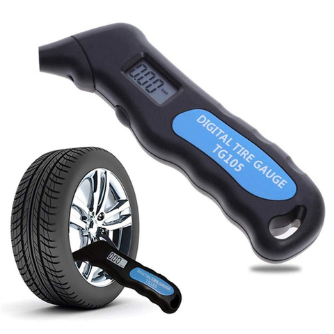Digital Car Tire Tyre Air Pressure Gauge Meter TG105 LCD Display Manometer Barometers Tester For Car Truck Motorcycle Bike ► Photo 1/6