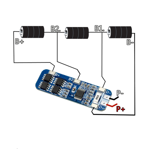 3S 10A 12V Lithium Battery Charger Protection Board Module for 3pcs 18650 Li-ion Battery Cell Charging BMS 10.8V 11.1V 12.6V ► Photo 1/3