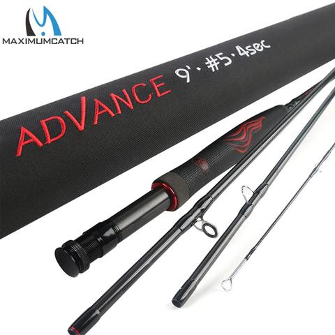 Maximumcatch Advance Fly Fishing Rod 5/6/8wt 9FT Super Light Fast Action Flexible Resins Handle with Cordura Tube Fishing Pole ► Photo 1/6