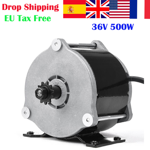 MY1018E-D UNITEMOTOR 500W 36V Electric Bicycle Brushed Motor Ebike Gear DC Motor E Scooter Motor Ebike kit ► Photo 1/6