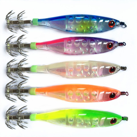 5Pcs Fake Shrimp Fishing Lure Hard Bait Fishing Wobbler Squid Jig Artificial Lure jigging Lure Octopus Bait ► Photo 1/6