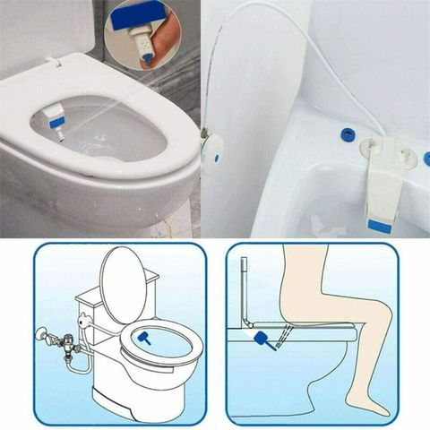 Bathroom Toilet Flushing Sanitary Device Intelligent Cleaning Adsorption Type Toilet Seat Bidet ► Photo 1/1