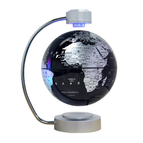 8 inch Maglev Globe Self Rotating Large Creative Craft Magnetic Levitation Globe Study Office English version Educational Gifts ► Photo 1/6