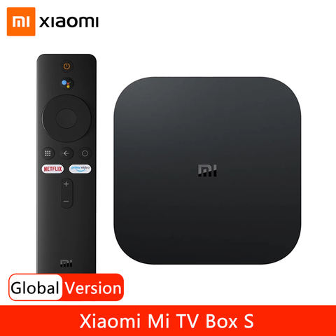 Global Version Xiaomi Mi Box S 4K Ultra HD Android TV 9.0 HDR 2G 8G WiFi Google Cast Netflix Smart TV Box S IPTV Set Top Box ► Photo 1/6
