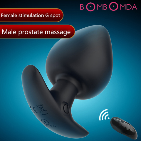 Prostate Stimulator Vibrator For Beginner Sex Toy For Male Prostate Massager Dildo Anal Plug Silicone Wireless Vibrator Buttplug ► Photo 1/6