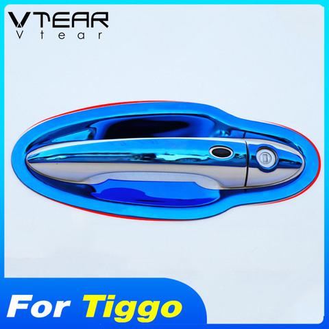 Vtear For Chery Tiggo 4 exterior chrome styling frame trim handle door bowl cover decoration accessories Mouldings parts 2022 ► Photo 1/6