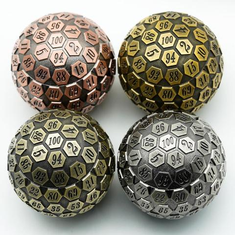 Cusdie 100 Sided Dice Giant Ancient Metal Dice D100 Dice DND Dice for D&D Role Playing Game MTG Pathfinder ► Photo 1/1