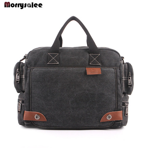 Multi-function Canvas Men's Bag Fashion Men shoulder Bag Business Casual male Handbag High quality ► Photo 1/5