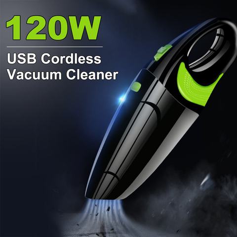 Wireless Car Vacuum Cleaner 120W Handheld USB Cordless Wet Dry Dual-Use Portable Vacuum Cleaner For Home Auto Car ► Photo 1/6