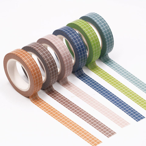 3 pcs/lot Color grid  Washi Tape set Adhesive Tape DIY Scrapbooking Sticker Label Japanese Masking tape ► Photo 1/5