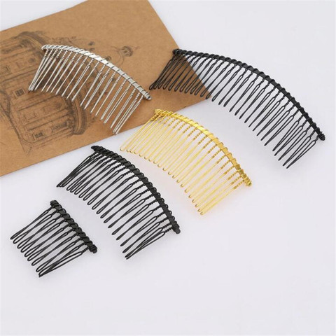 10pcs 10/12/15/20/30 Teeth Fancy DIY Metal Wire Hair Clip Combs for DIY Bridal Wedding Veil Combs Jewelry Findings ► Photo 1/6