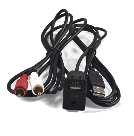 Car 2 RCA AUX USB Male Dash 2RCA Adapter for Peugeot for citroen for Renault ► Photo 1/2
