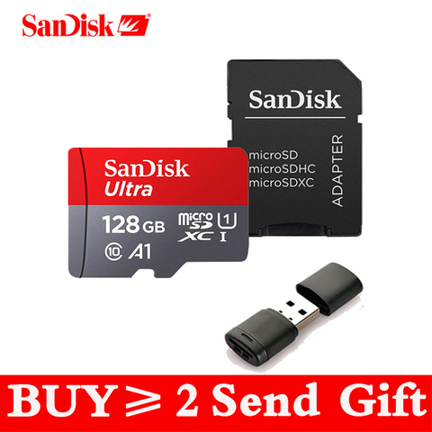 Cartão Micro SD SanDisk MicroSDHC UHS-I 32GB 64GB 128GB