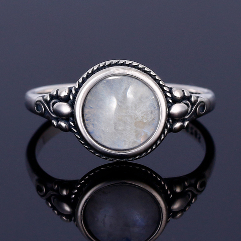 Nasiya New Trend Women's Moonstone Rings 925 Sterling Silver Moonstone Jewelry Daily Life Wedding Anniversary Engagement Gifts ► Photo 1/6