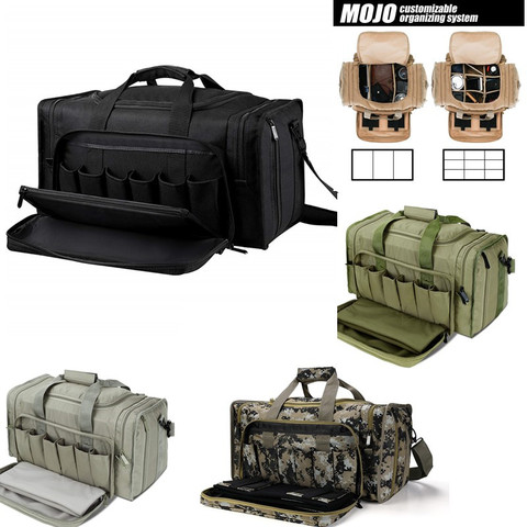 SoarOwl Tactical Gun Range Bag Shooting Duffle Bags for Handguns Pistols with Lockable Zipper and Heavy Duty Antiskid Feet ► Photo 1/6