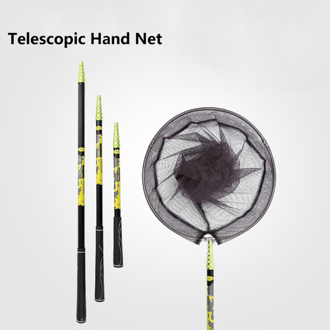 Fishing Landing Net with Telescoping Pole Handle, Fishing net Freshwater for Kids Men Women, Extend to 2.1M ► Photo 1/6